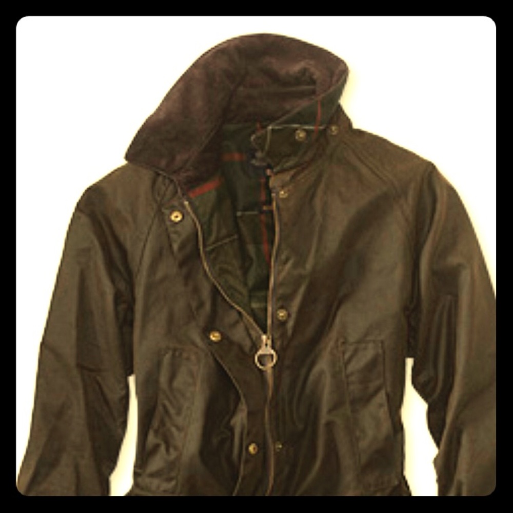 Barbour Acorn Wax cotton Jacket. Womens Size 4